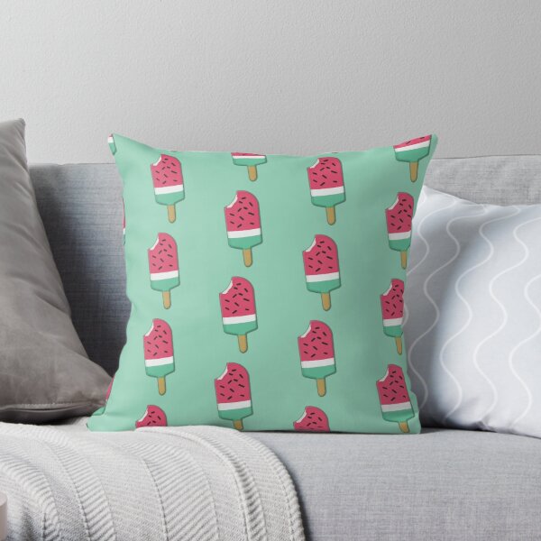 Moriah Elizabeth_s Watermelon Squishy with Background Graphic  Throw Pillow RB1008 product Offical moriah elizabeth Merch